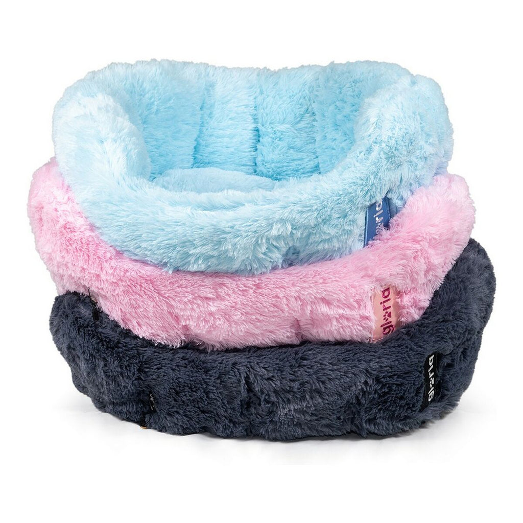 Gloria BABY Flauschiges Hundebett mit Herausnehmbarem Kissen – 65 x 55 cm (Rosa)