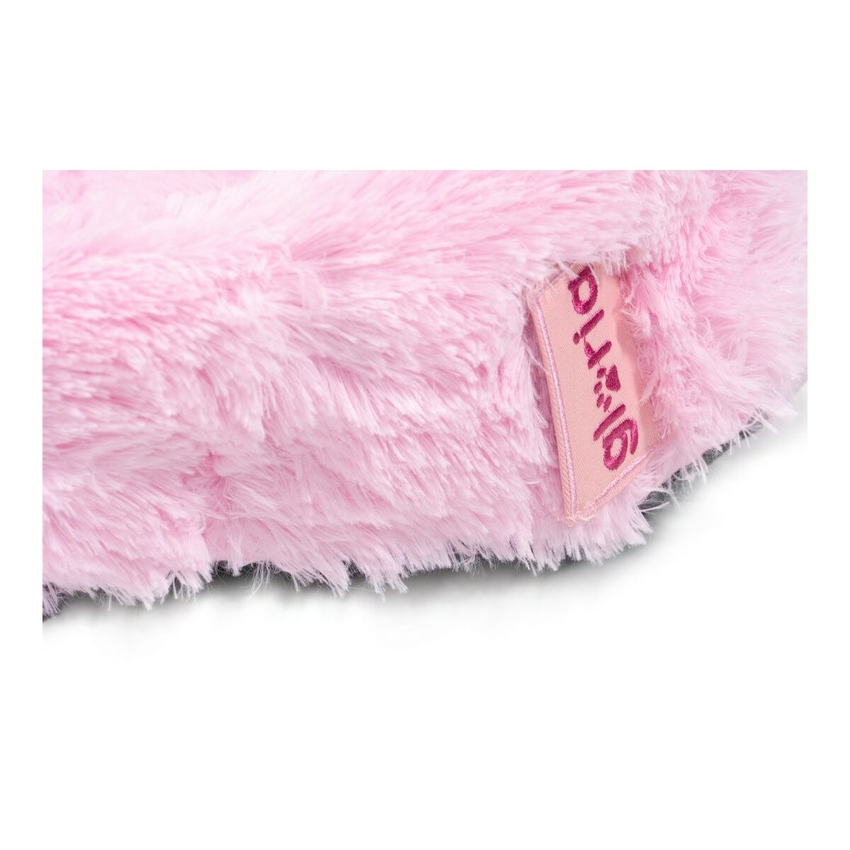Gloria BABY Flauschiges Hundebett mit Herausnehmbarem Kissen – 65 x 55 cm (Rosa)