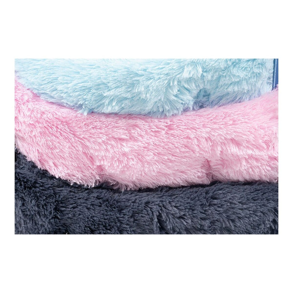 Gloria BABY Flauschiges Hundebett mit Herausnehmbarem Kissen – 65 x 55 cm (Rosa)