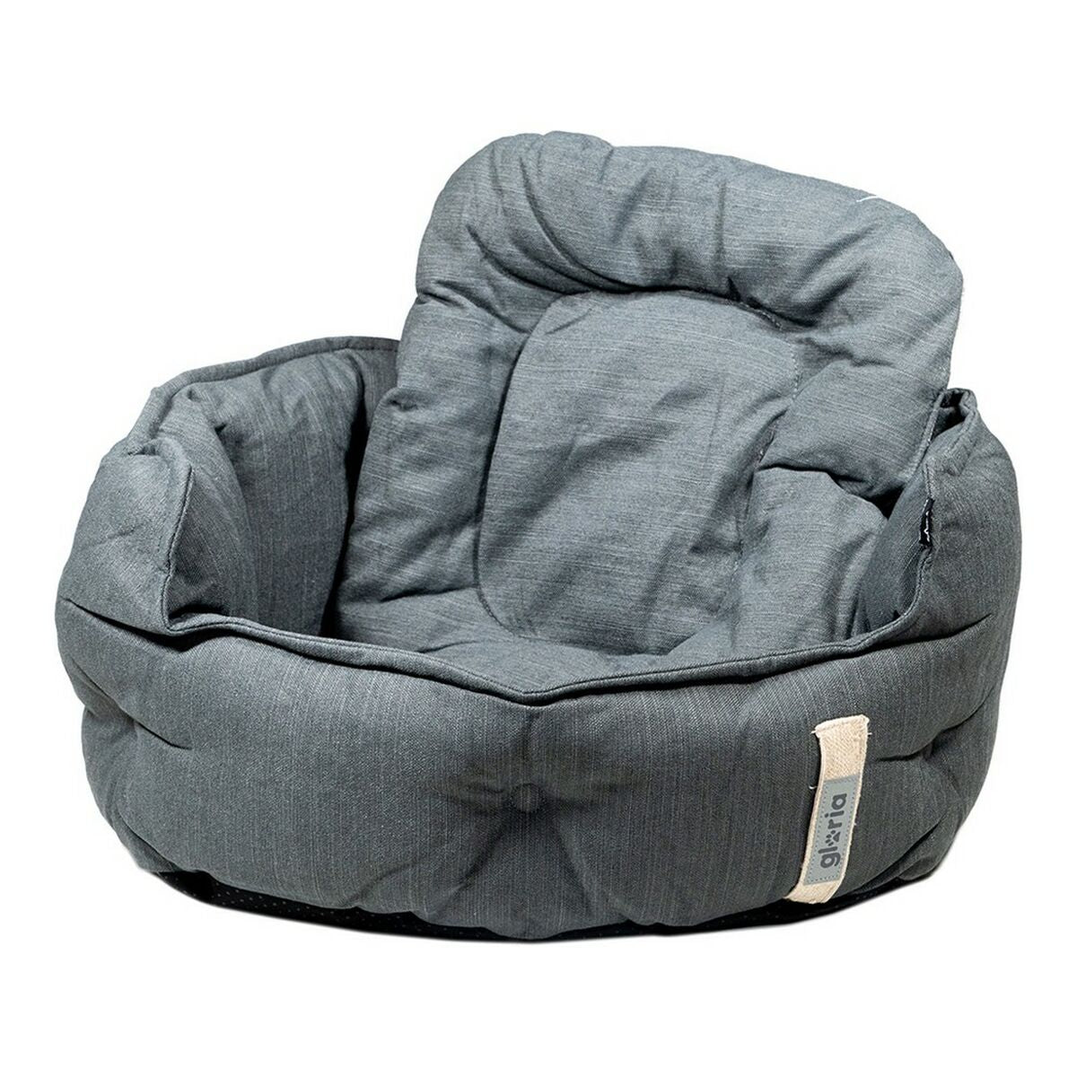 Gloria GREEN DREAMS Komfortables Hundebett – 64 x 60 cm (Schwarz)