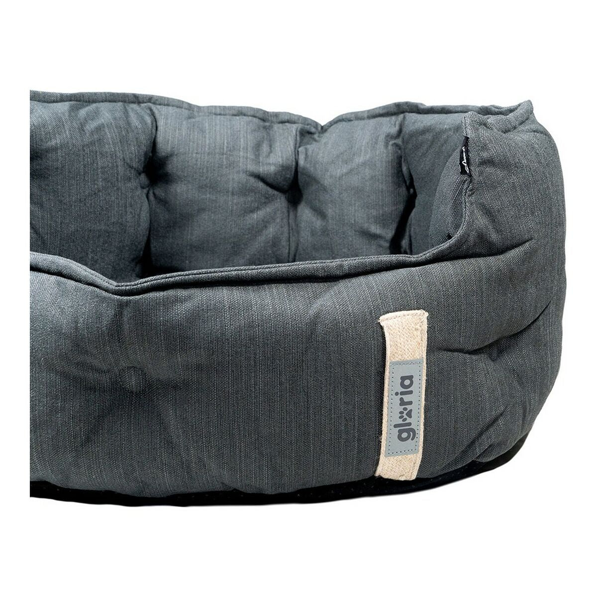 Gloria GREEN DREAMS Komfortables Hundebett – 64 x 60 cm (Schwarz)