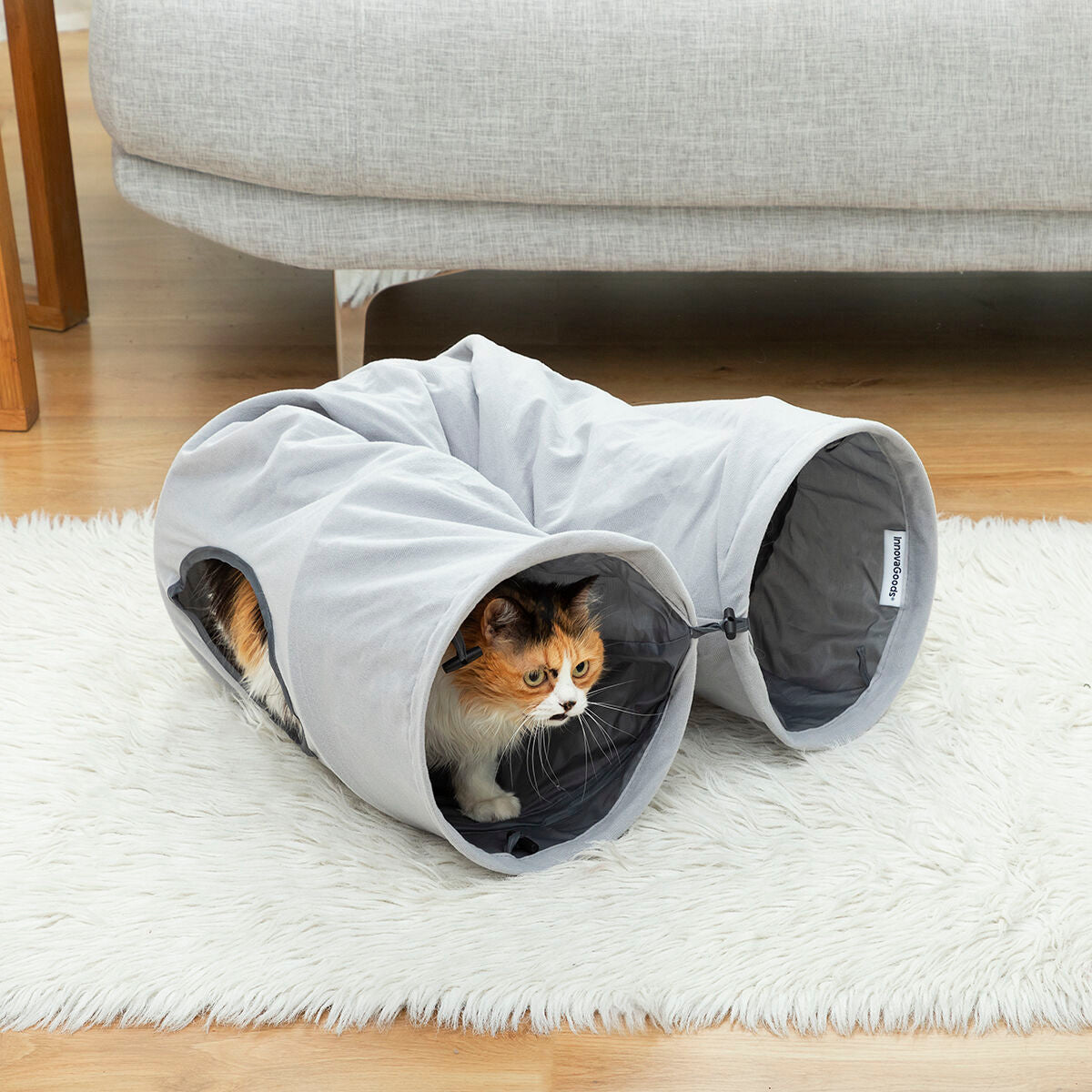 Faltbarer Katzentunnel Funnyi – Modulares Spiel- & Rückzugszentrum für Katzen (114 cm)