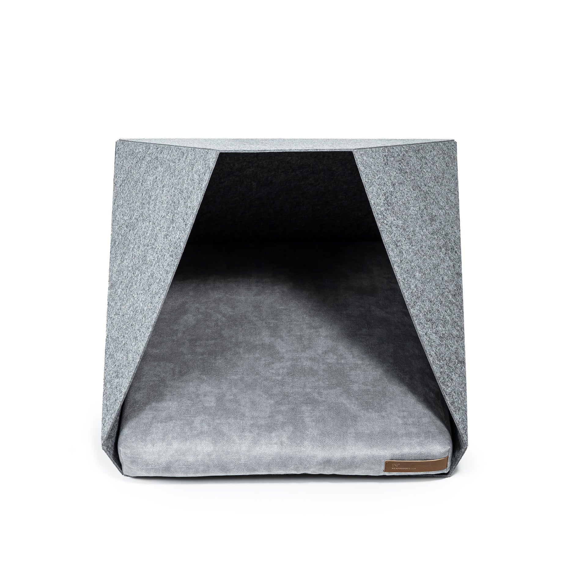 Rexproduct PetPocket Faltbare Hundehütte &amp; Bett 2-in-1 – Größe M (Hellgrau)