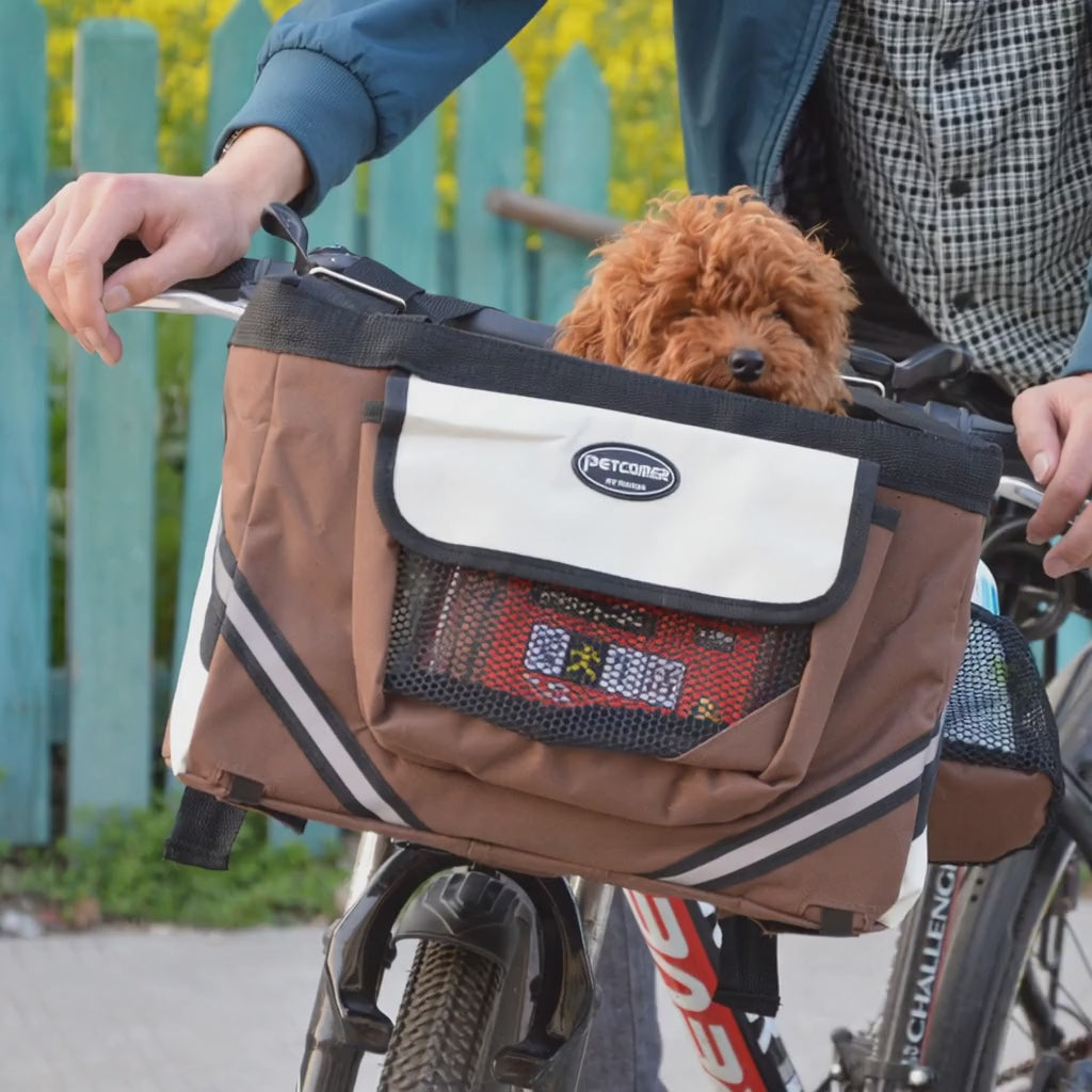 Premium Fahrradtasche & Transportbox für kleine Hunde und Katzen – Multifunktional & Wetterfest