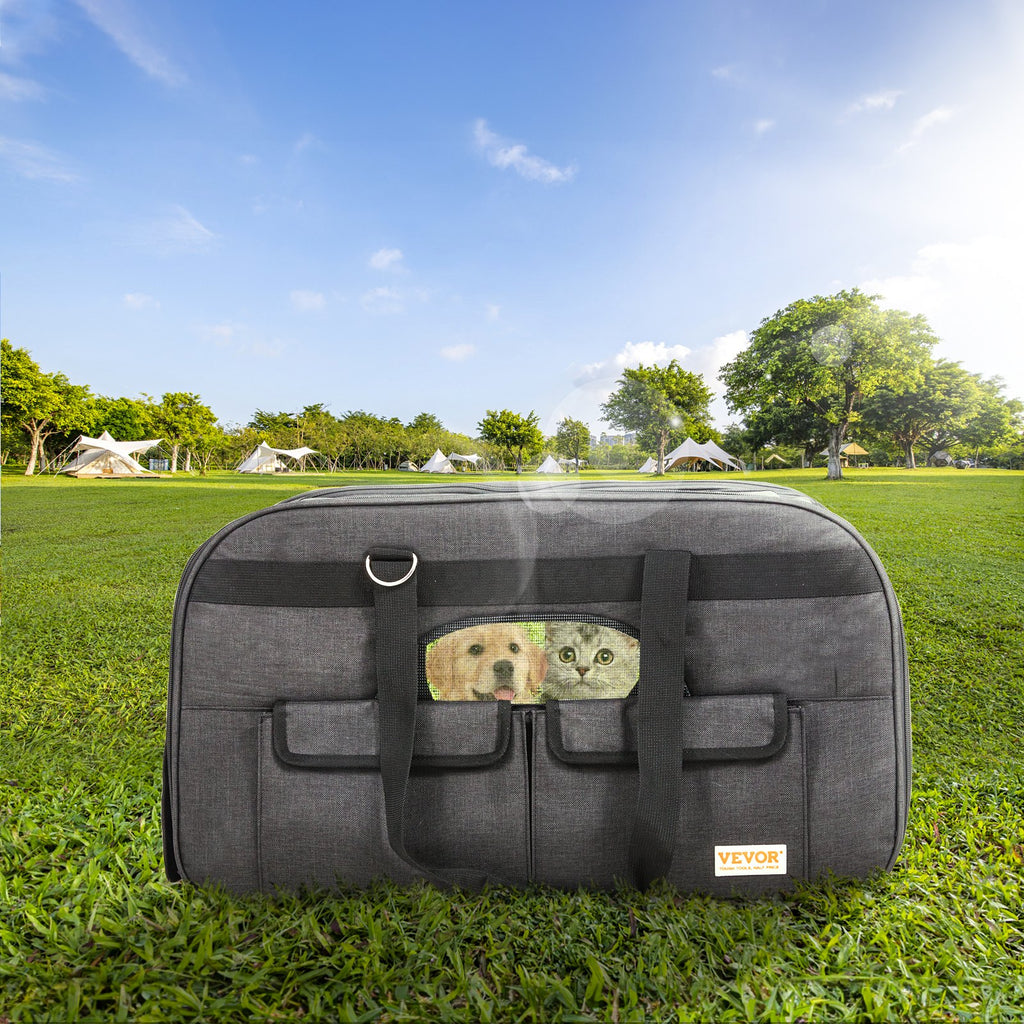 Komfortable Haustiertrolley-Tasche mit Rollen & Teleskopgriff