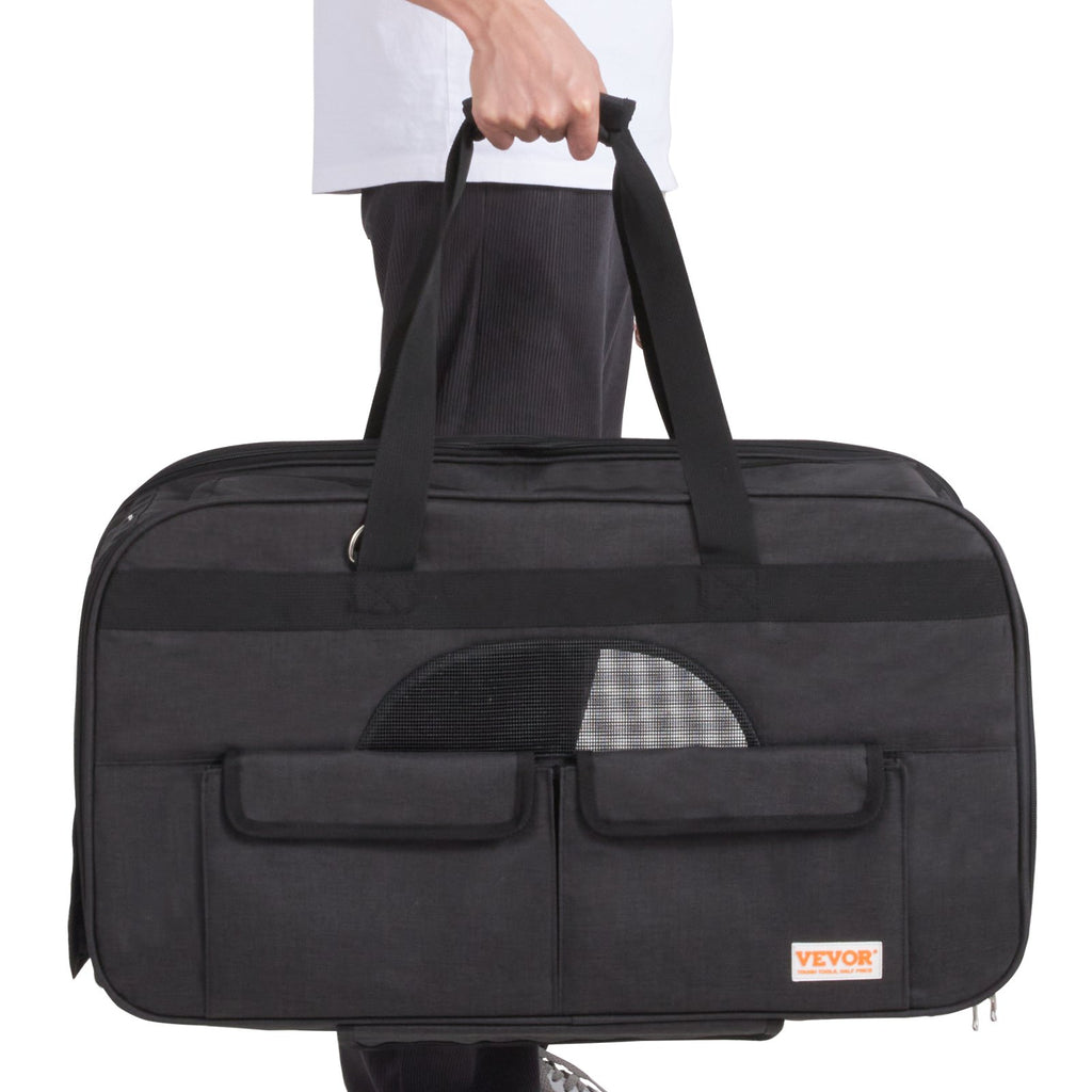 Komfortable Haustiertrolley-Tasche mit Rollen & Teleskopgriff