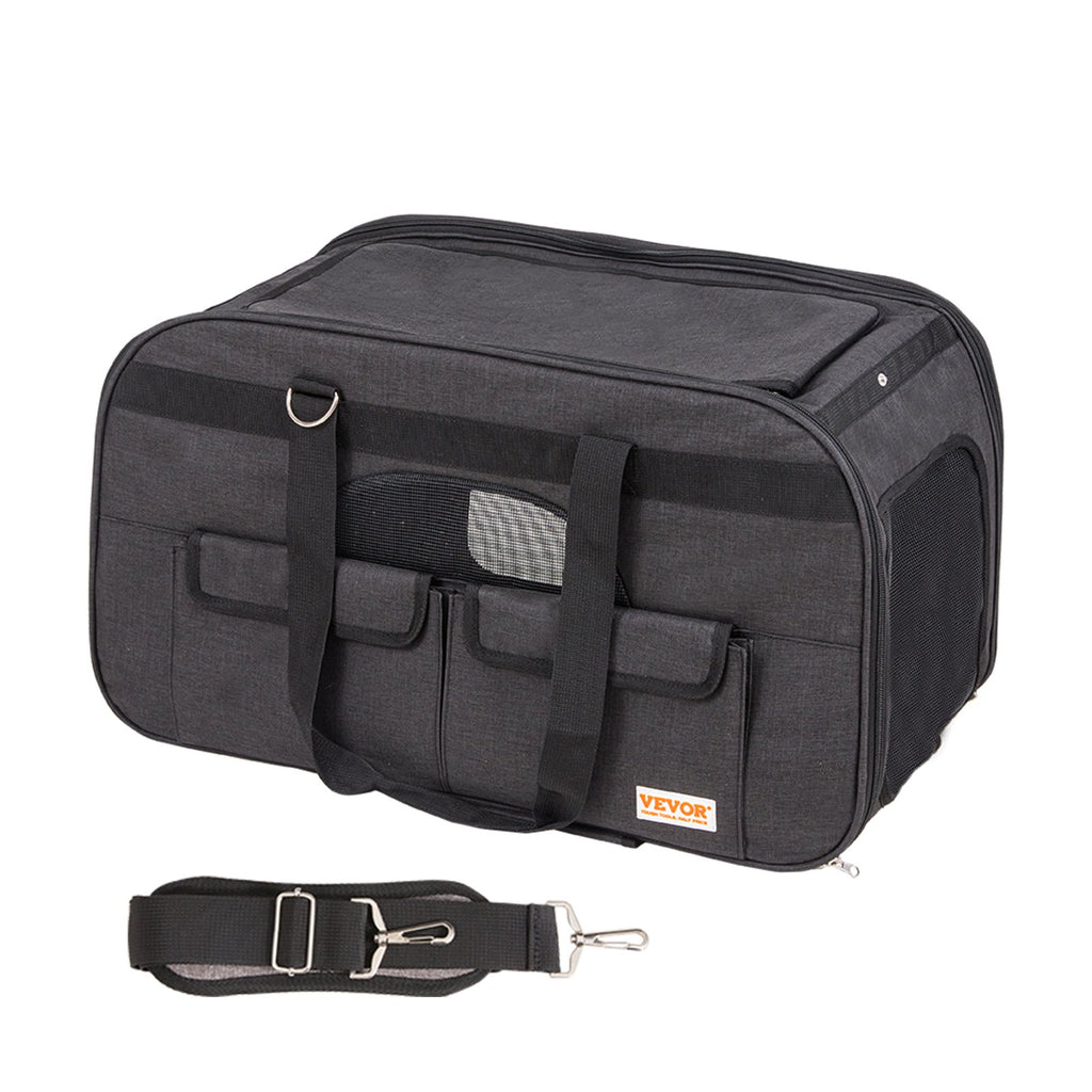 Komfortable Haustiertrolley-Tasche mit Rollen & Teleskopgriff