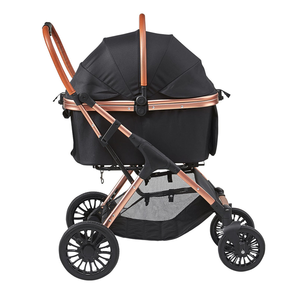 Klappbarer Hunde-Buggy & Katzenwagen mit abnehmbarer Tasche – Belastbar bis 30 kg