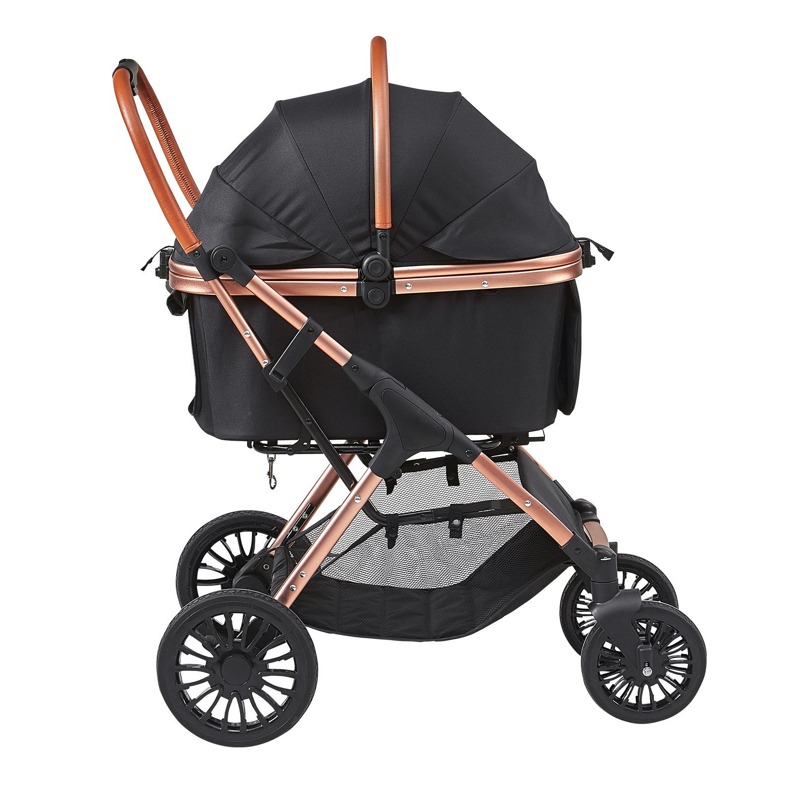Klappbarer Hunde-Buggy & Katzenwagen mit abnehmbarer Tasche – Belastbar bis 30 kg