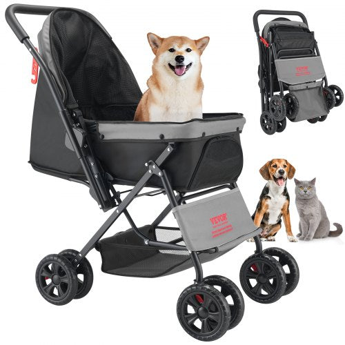 Klappbarer Hunde-Buggy L (bis 20 kg) – Stabiler Kinderwagen für Haustiere