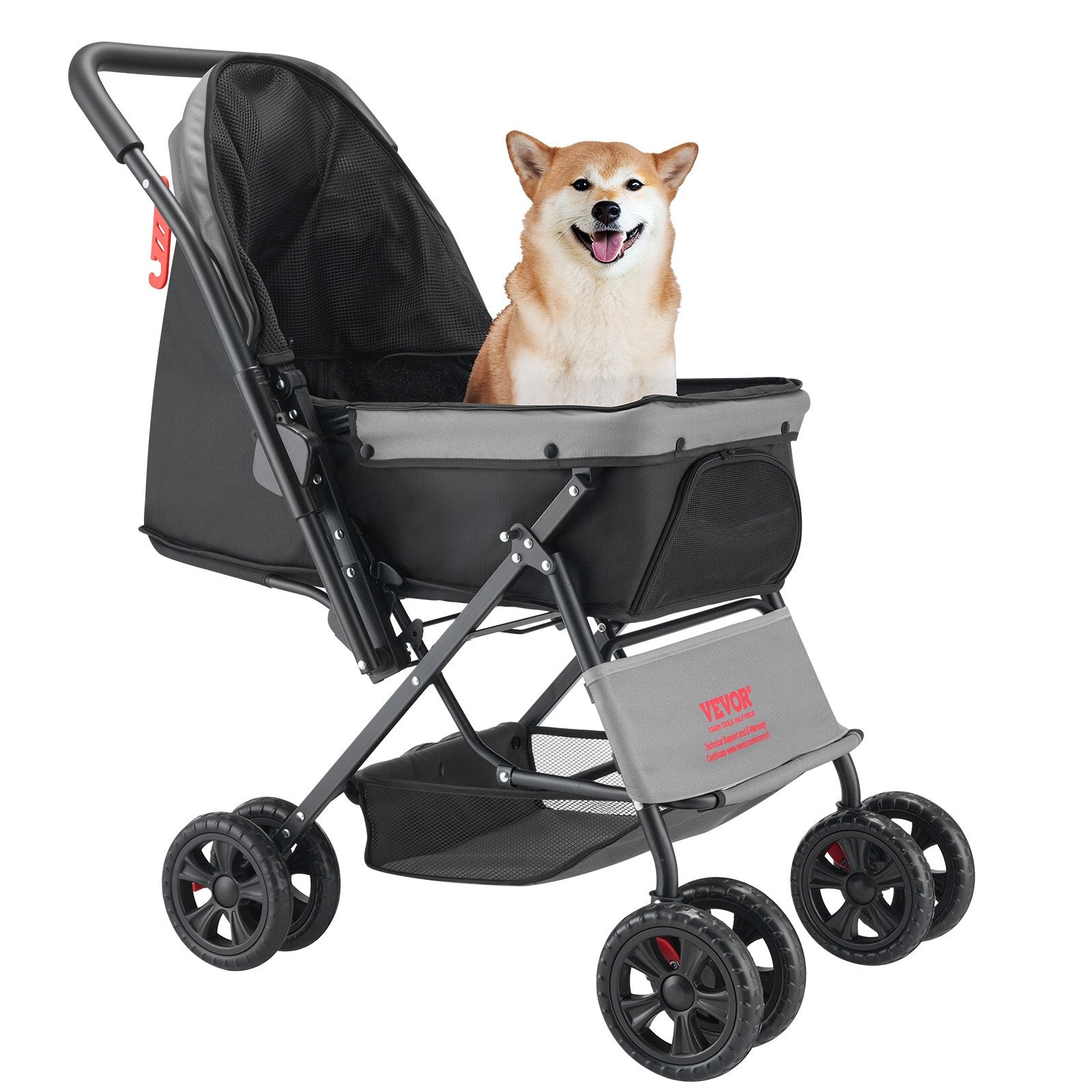 Klappbarer Hunde-Buggy L (bis 20 kg) – Stabiler Kinderwagen für Haustiere