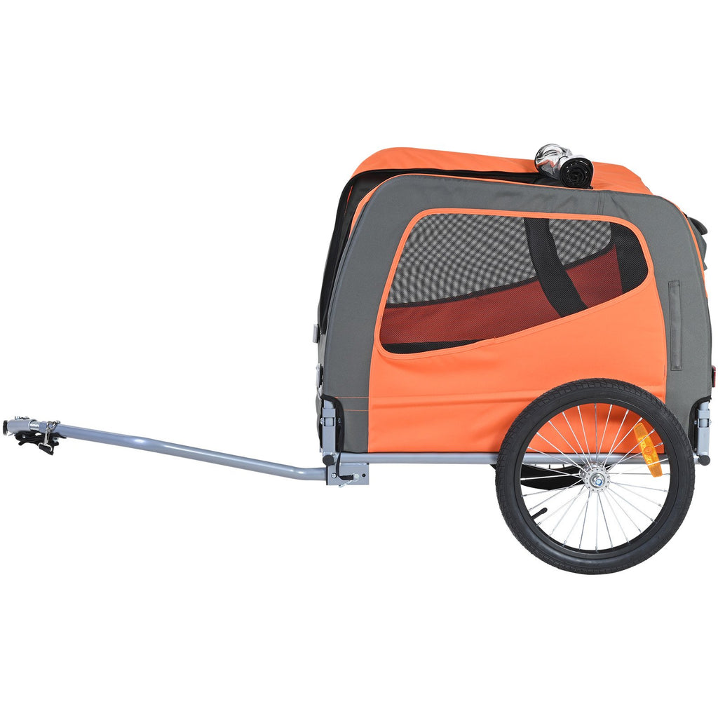 Hunde-Fahrradanhänger (bis 30 kg) – Klappbarer Transportwagen für das Fahrrad